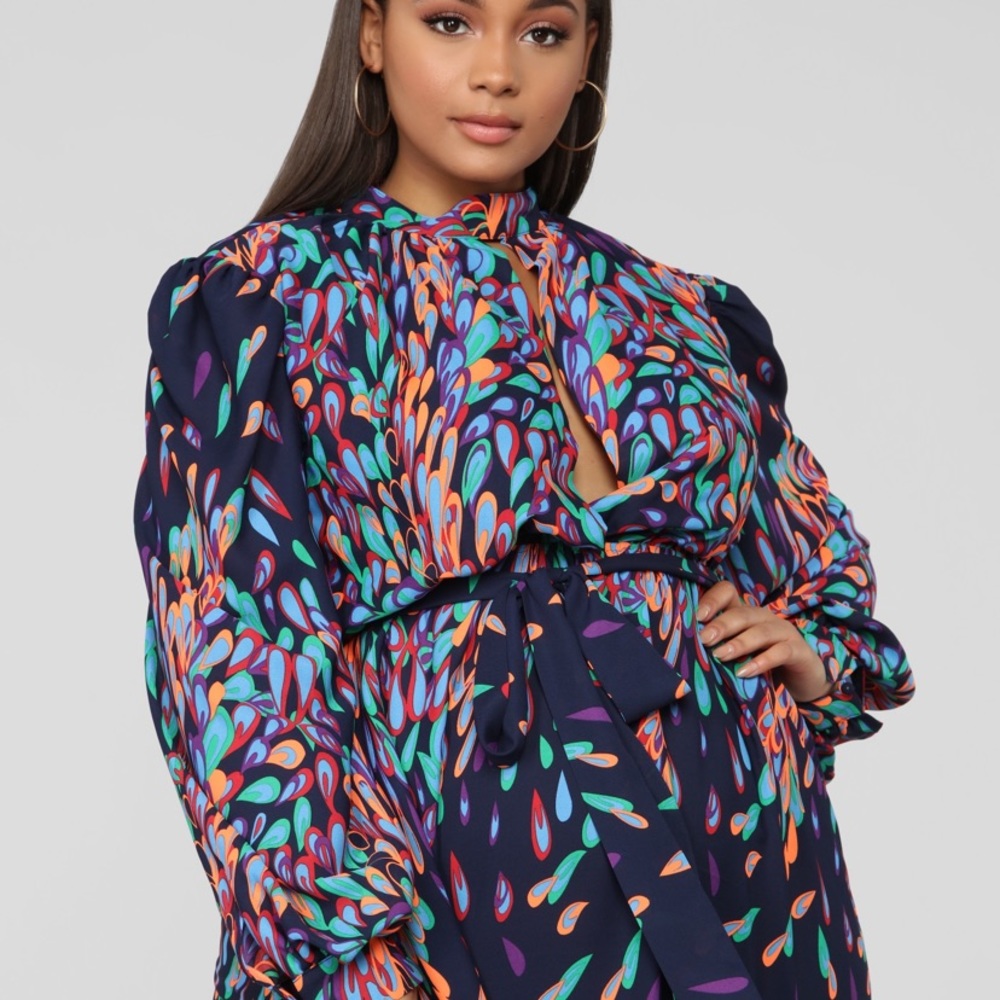 Fashion nova wings of a feather maxi dress